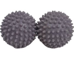 Wasdrogerballen WATH - Wasdroger ballen - Energiebesparend - Drogerbal - Herbruikbaar - Kunststof - Set van 2 - Grijs