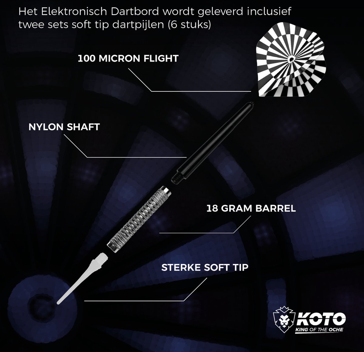 Fléchette Pointe Plastique - Fléchette électronique