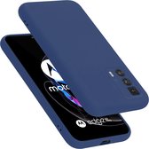 Cadorabo Hoesje geschikt voor Motorola EDGE 20 PRO / EDGE S PRO in LIQUID BLAUW - Beschermhoes gemaakt van flexibel TPU silicone Case Cover