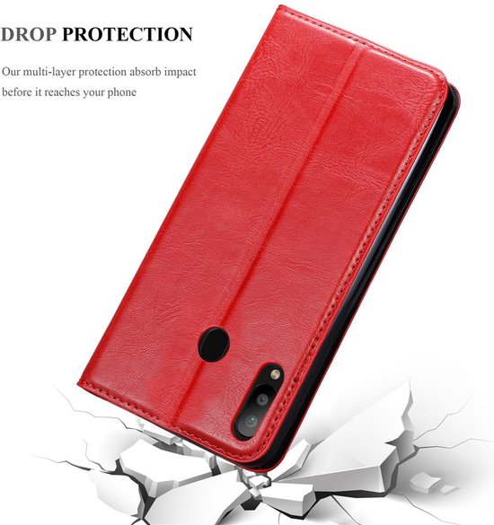 Coque Cadorabo pour Samsung Galaxy M30 / A40s en ROUGE POMME - Pochette de protection avec fermeture magnétique