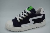 Develap Blauwe sneaker met witte accenten (Maat - 33, Kleur - Blauw)