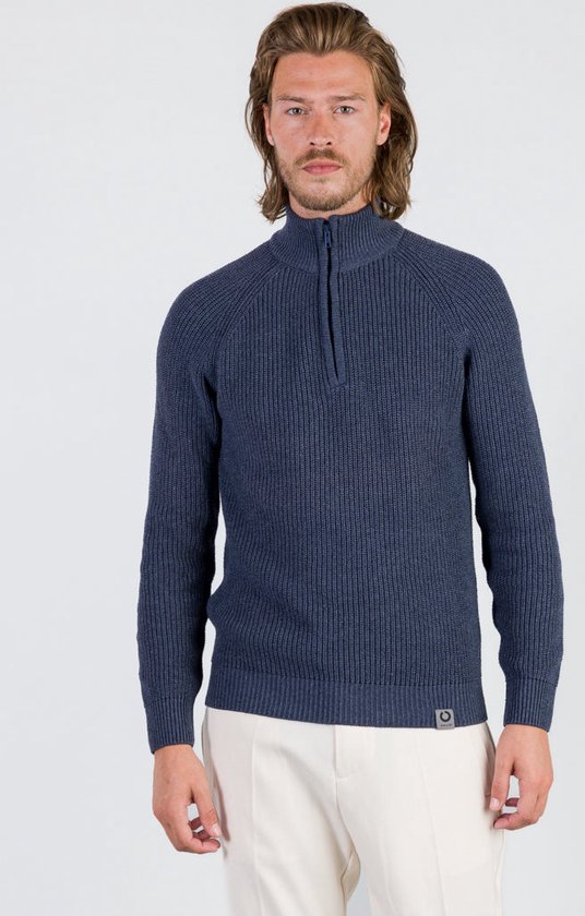 COTTON ZIP SWEATER