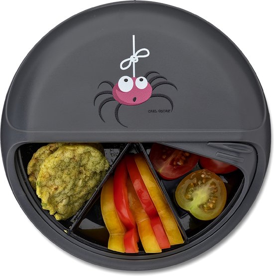 Carl Oscar SnackDISC, boîte à goûter ou à bonbons pour enfants avec compartiments rotatifs