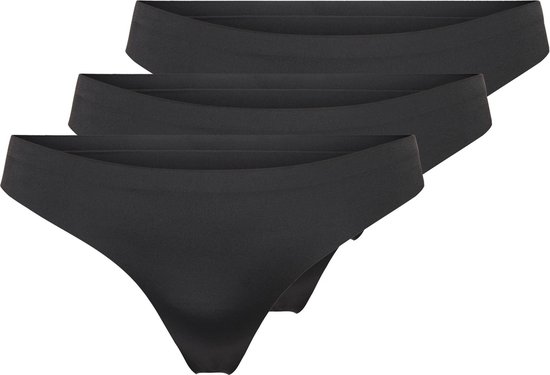 ONLY ONLTRACY BONDED THONG NOOS 3-PK Culottes pour femmes - Taille S