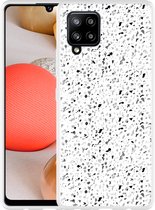 Hoesje Geschikt voor Samsung Galaxy A42 Terrazzo Look