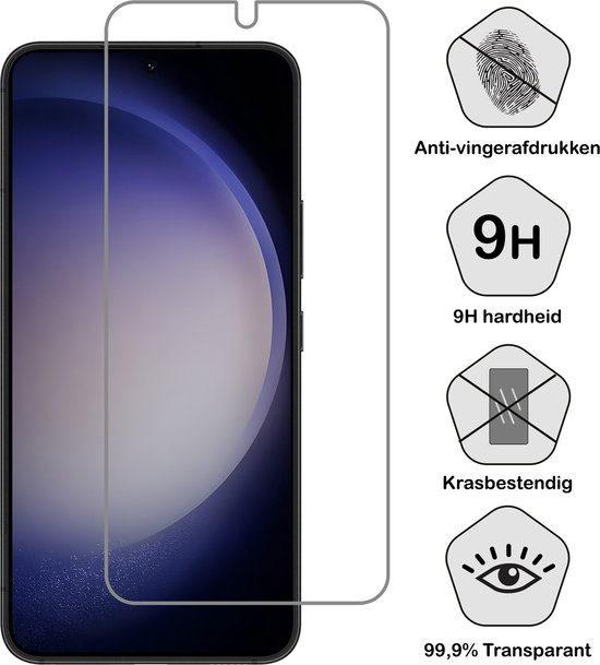 Protecteur d'écran en Glas Tempered Glass Samsung S23 - Verre trempé pour Samsung Galaxy S23 - PACK DE 2