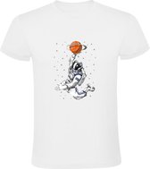 Astronaut Basketbal Heren T-shirt - ruimtevaart - planeet - sport - maan - ruimte - space