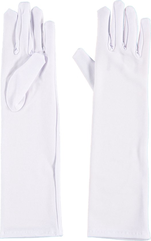 Apollo | Nylon handschoenen | Lange handschoenen | 40 cm | Wit | Maat XXL |  Witte... | bol.com