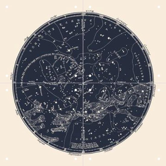 IXXI Southern Constellations - Wanddecoratie - 40 x 40 cm