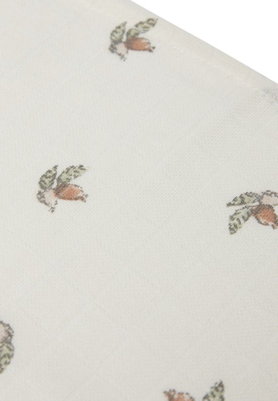 Jollein - Hydrofiel Monddoekje 31x31cm - Baby Hydrofiele Doeken, Spuugdoekjes, Speendoekje -Rosehip - 3 Stuks van Jollein — afbeelding 3
