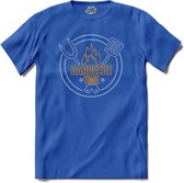 Barbecue Time | Barbecueën - Bbq - Bier - T-Shirt - Unisex - Royal Blue - Maat L