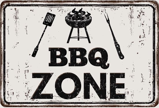 Custom Backyard Barbecue Metal Wall Decor, Bbq Large Round Art Metal