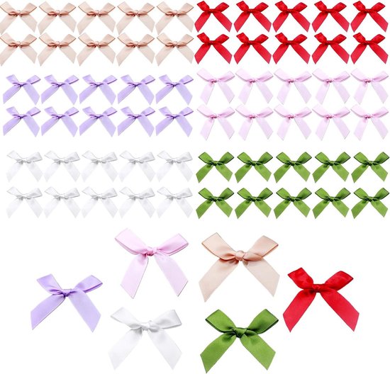 Chenkou Craft Grote Lint Bloemen Strikken Rose Bruiloft Craft Decor Appliques 9 stks