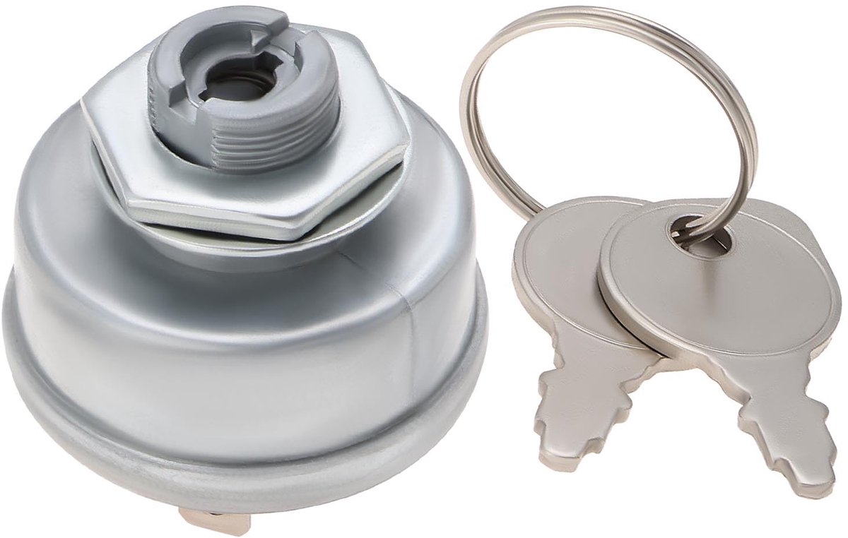 1 Set 7-Pin 4 Posities Grasmaaier Ontsteking Starter Schakelaar met 2 Sleutels Compatibel met Briggs & Stratton Compatibel met Craftsman OE 725-1717/925-1717/92556