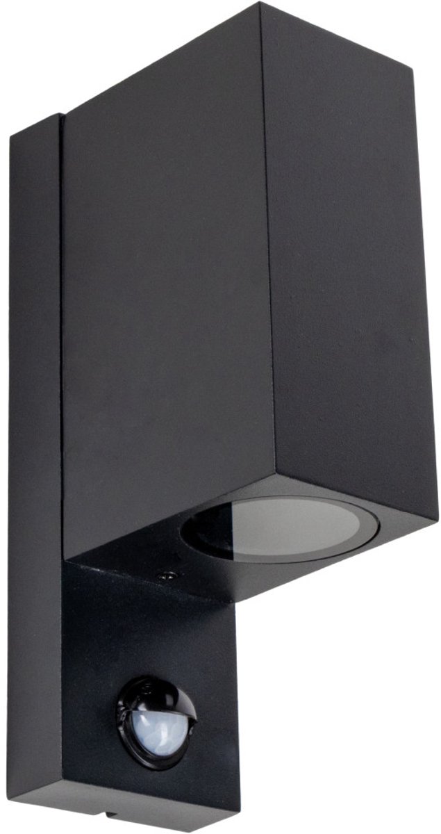 LED’S LIGHT DECO Buitenlamp met Sensor - Up & Downlight Wandarmatuur - Weerbestendig IP44 Tuinverlichting Gevel - Zwart