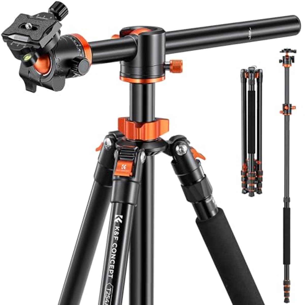 Professionele Camera Tripod 94 Inch - 4 Delige Ultra Hoge Aluminium Monopod Met 360 Graad Bal Hoofd Quick Release Plaat voor DSLR SLR Camera's