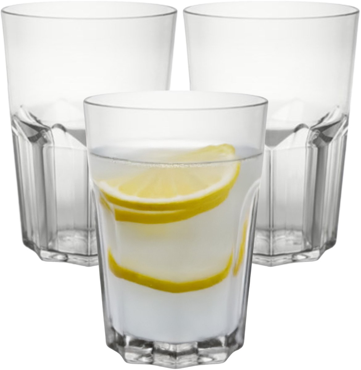 MPDrink Waterglas Sofia - 6x - SAN kunststof - 40 cl - onbreekbaar - herbruikbaar - waterglazen