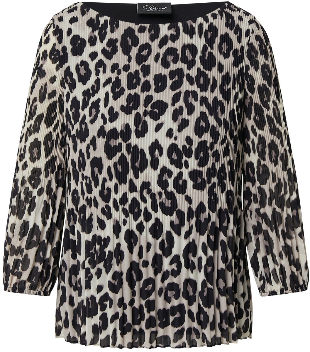 s.Oliver BLACK LABEL - Dames bloes - Maat 40 - Vrouwen - ZWART - voering
