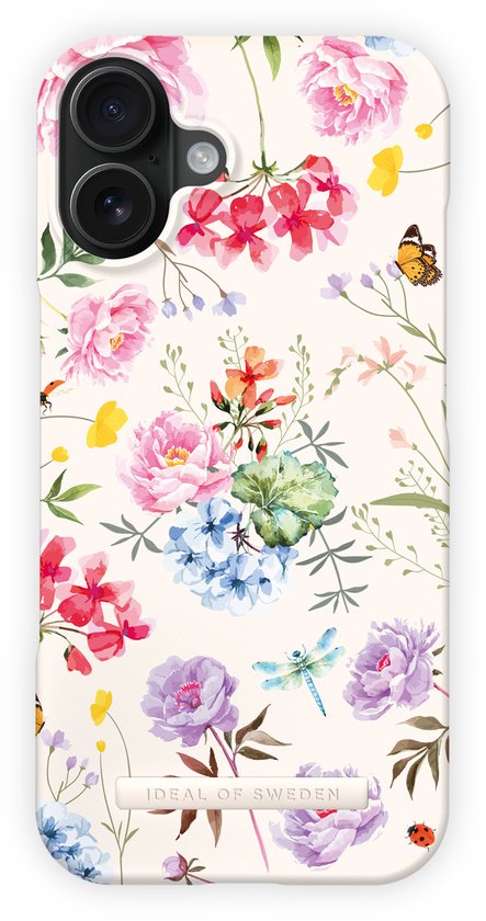 Coque imprimée iDeal of Sweden avec anneau magnétique pour iPhone 17 Forever Flower