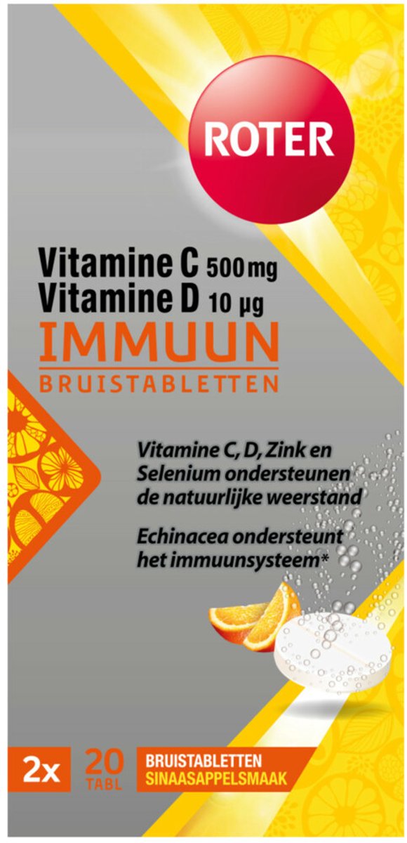Roter - Immuun Vitamine C & D - 3 x 30 tabletten - Voordeelverpakking