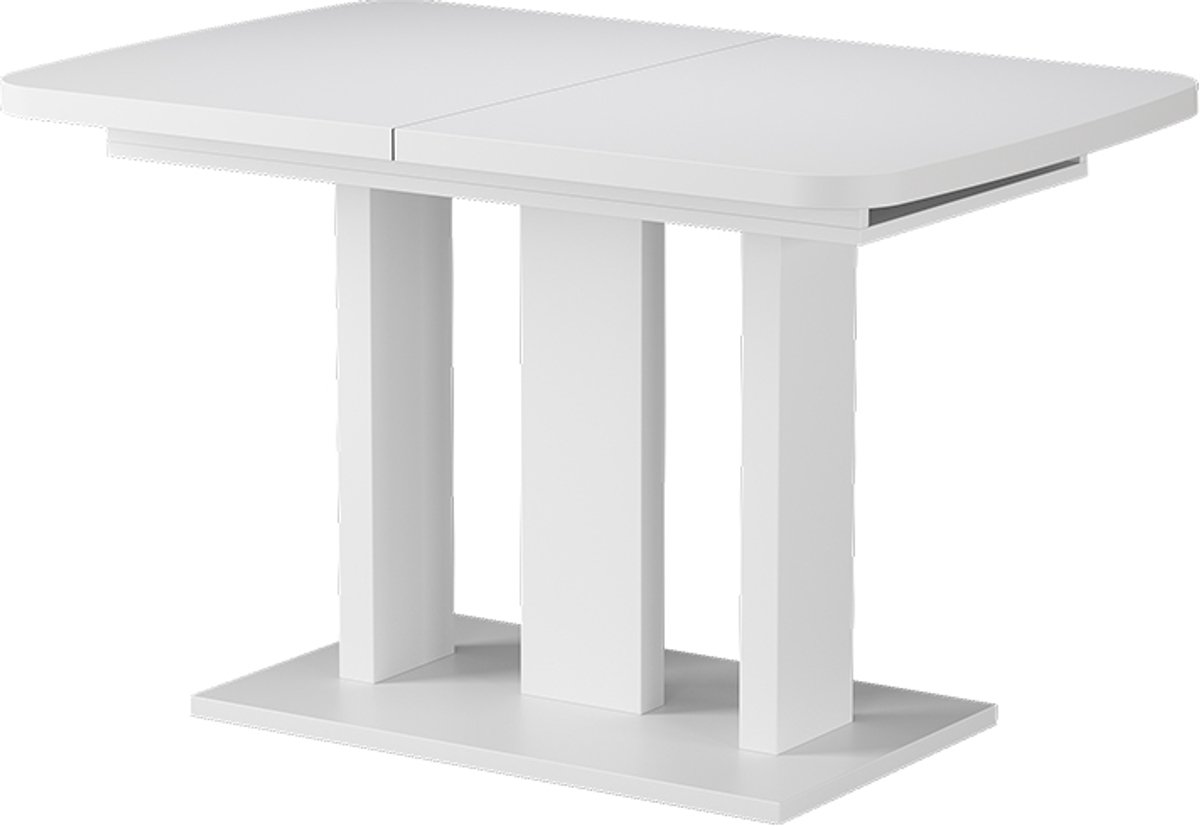 Vicco Eettafel Fenaro, Wit, 120-160 x 80 cm 2 delen