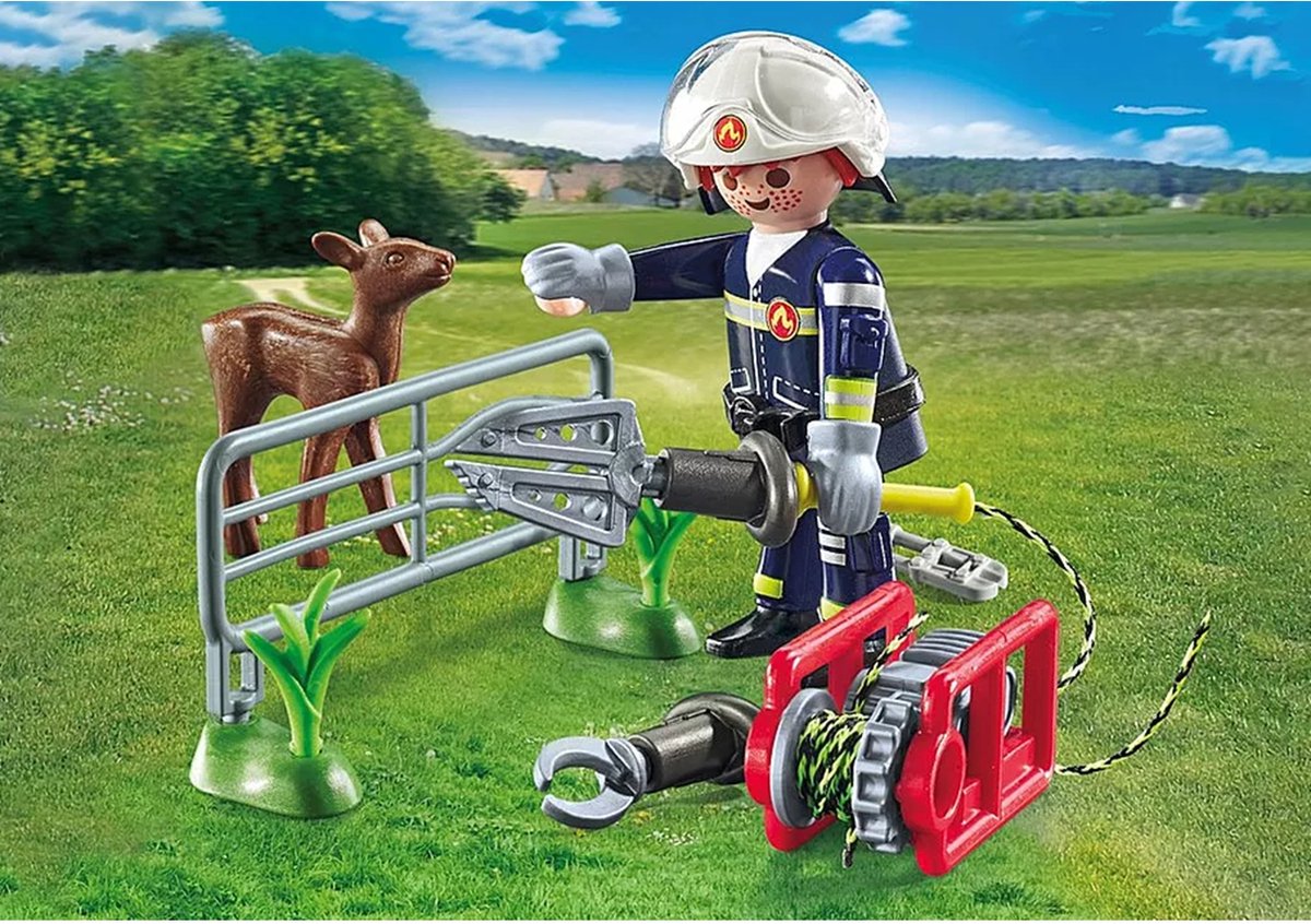 PLAYMOBIL Action Heroes Dierenbescherming brandweer - 71467 — afbeelding 4