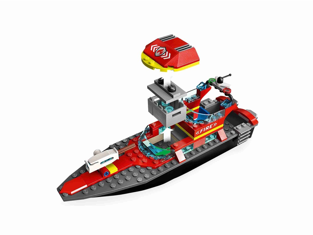 LEGO City Reddingsboot Brand Speelgoed voor Kinderen - 60373 — afbeelding 3
