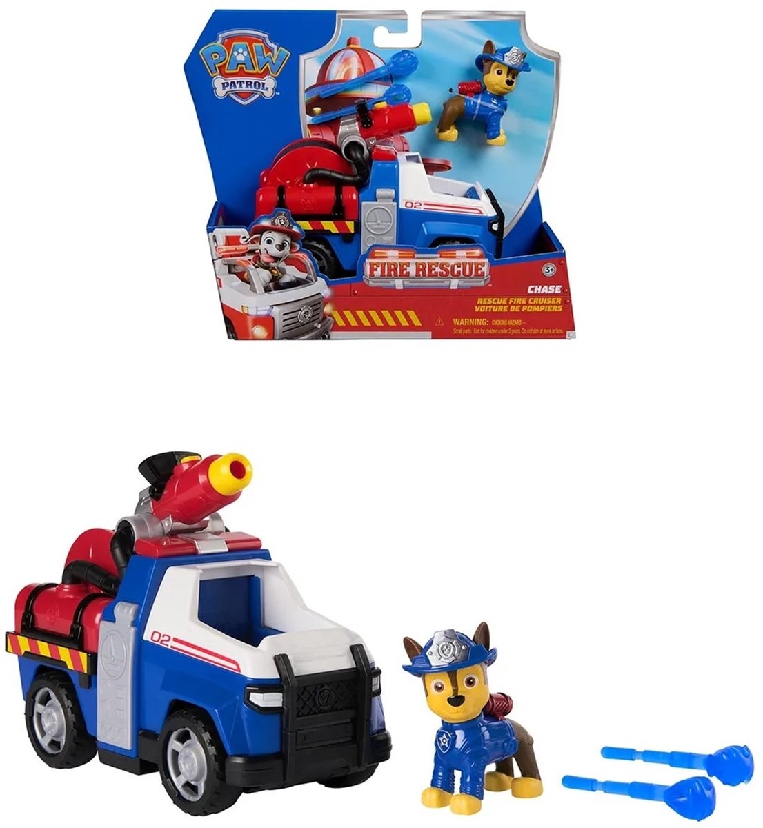 PAW Patrol - Brandweerredding - Chase Politieauto - Speelgoedauto met speelfiguur — afbeelding 15