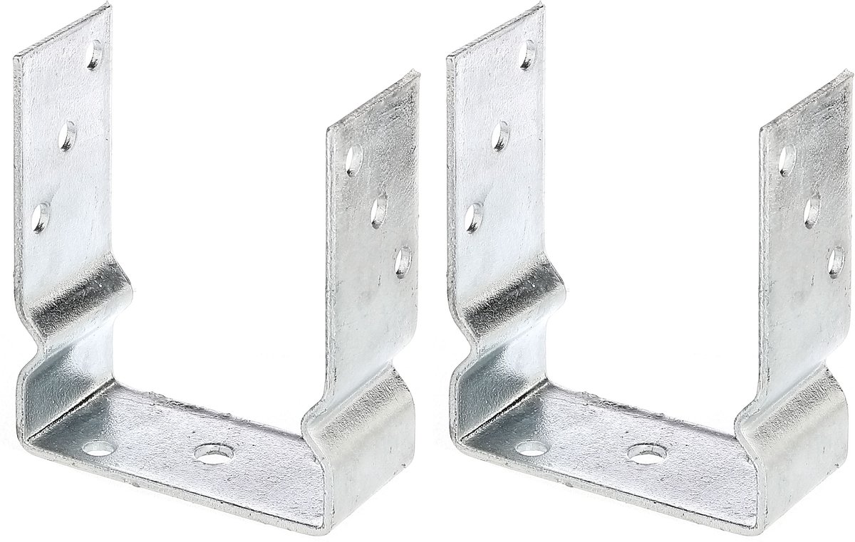 Alberts 2 x U-paaldrager, 121x150 mm, thermisch verzinkt, voor opschroeven, diepte 60 mm