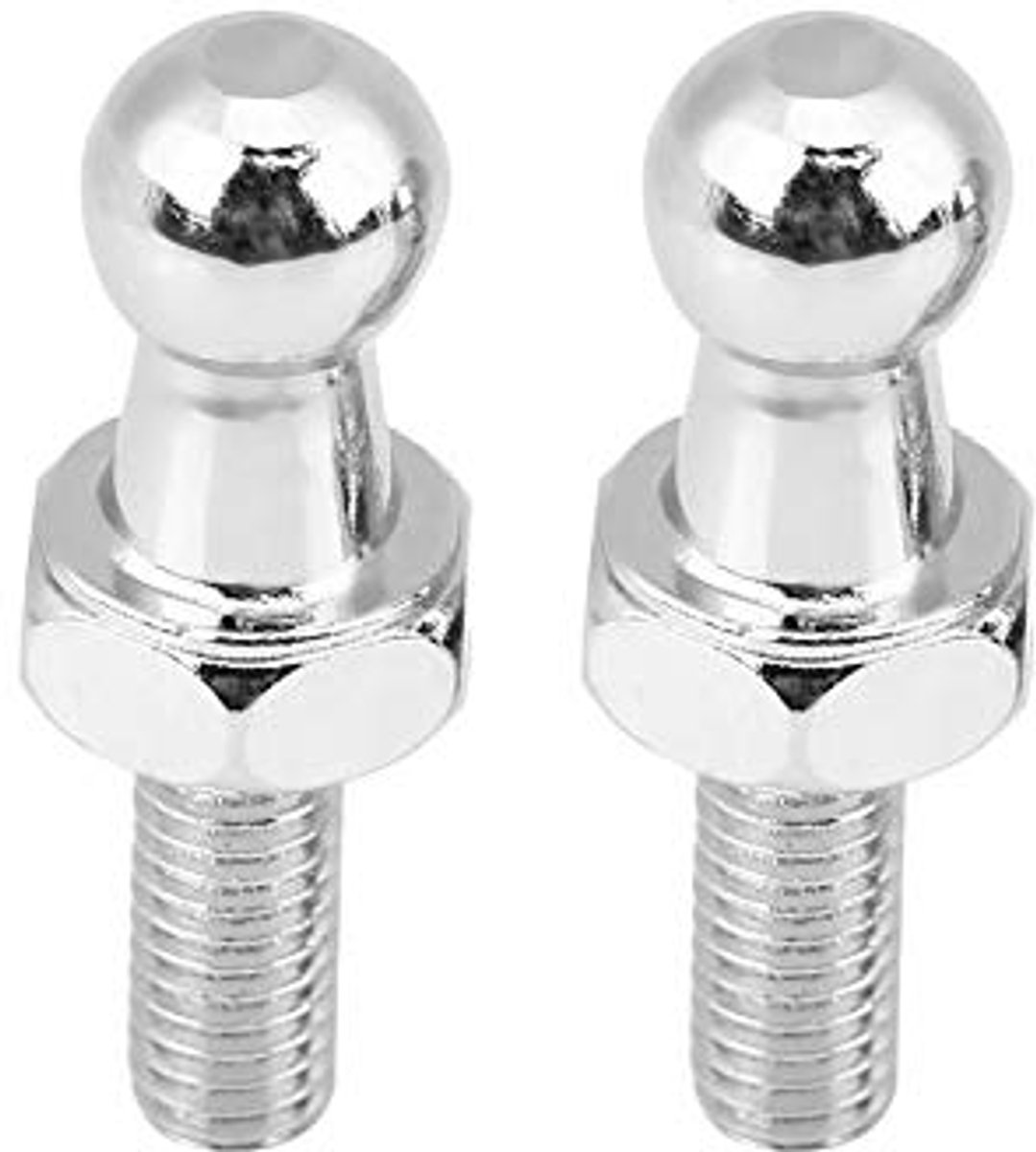 M6 Bal Stud Bouten - Roestvrij Staal - Voor Gasstruts en Motorkappen - 2 Stuks