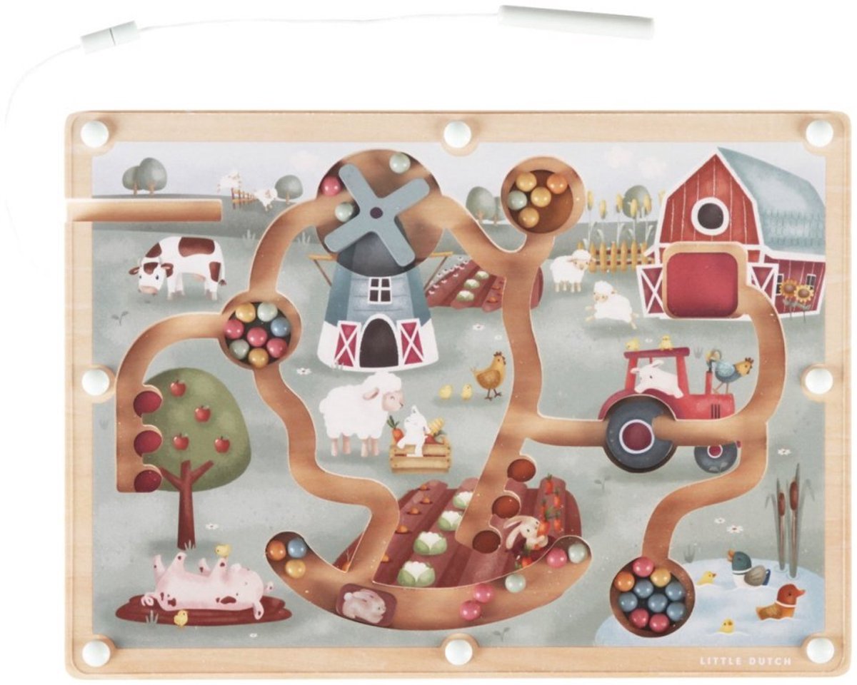 Little Dutch - Magnetisch Doolhof FSC - Little Farm — afbeelding 9