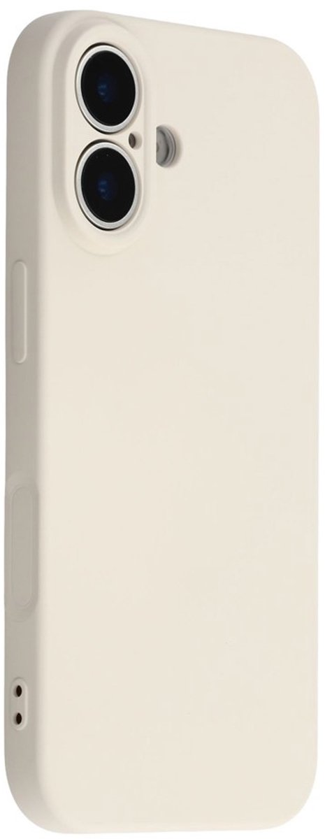 Amorus Hoesje - Geschikt voor iPhone 17 Hoesje - Amorus Colour TPU Back Cover - Ecru