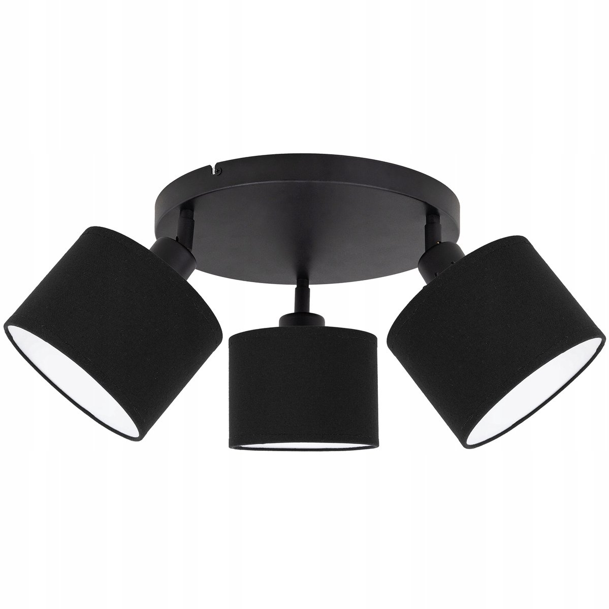 Zwarte Plafondlamp met Scharnieren - Loft Stijl