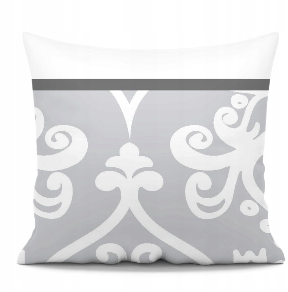 Grijze Kussensloop 45x45 cm - Glamour Stijl - Microvezel