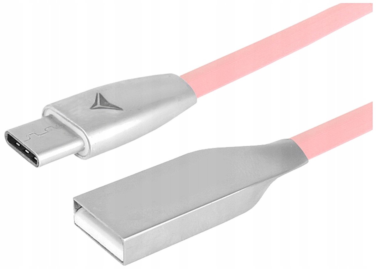Carmotion USB-C Oplaad- en Synchronisatiekabel 120cm Roze