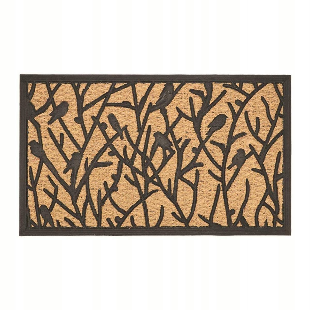 Kokosmat met Vogels - Deurmat 75x45cm - Antislip & Duurzaam