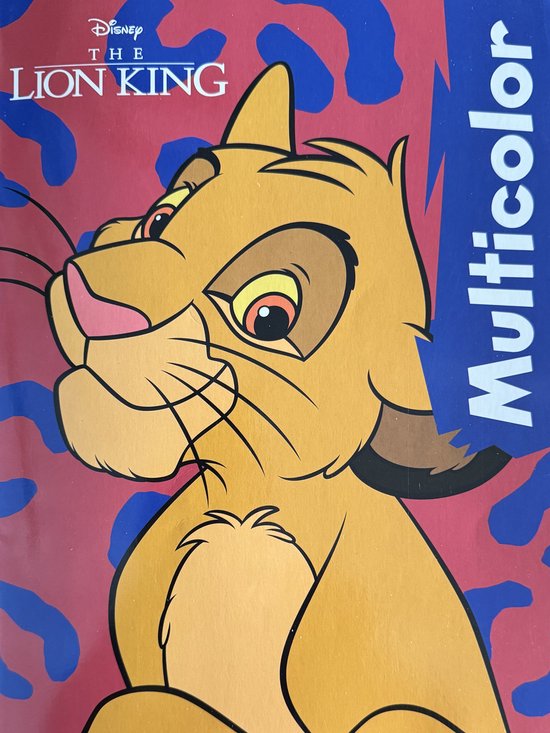 Multicolor - The Lion King Kleurboek - 32 Pagina's - 17 Kleurplaten en 17 Voorbeelden - Voor Kinderen - Uitermate Geschikt voor Kleurpotloden en Wasco