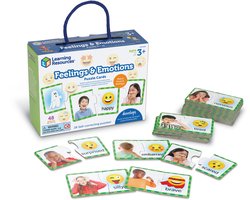 Learning Resources Gevoelens & Emoties Puzzelkaarten (Engels) - 3+