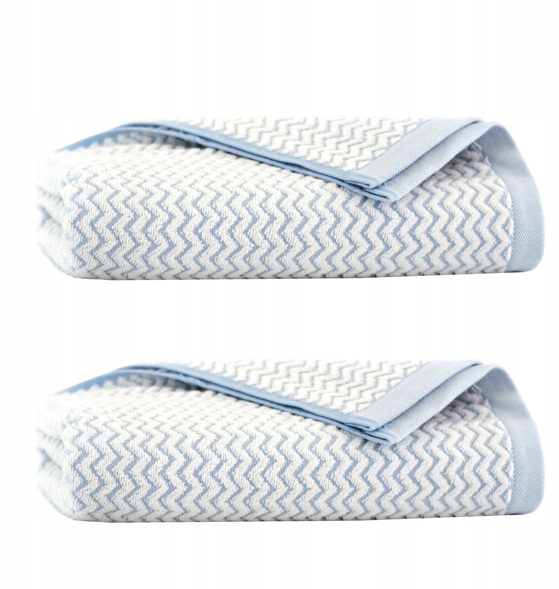 Zwoltex Egyptisch Katoen Handdoek Set Lahti Blauw 50x100 & 70x140