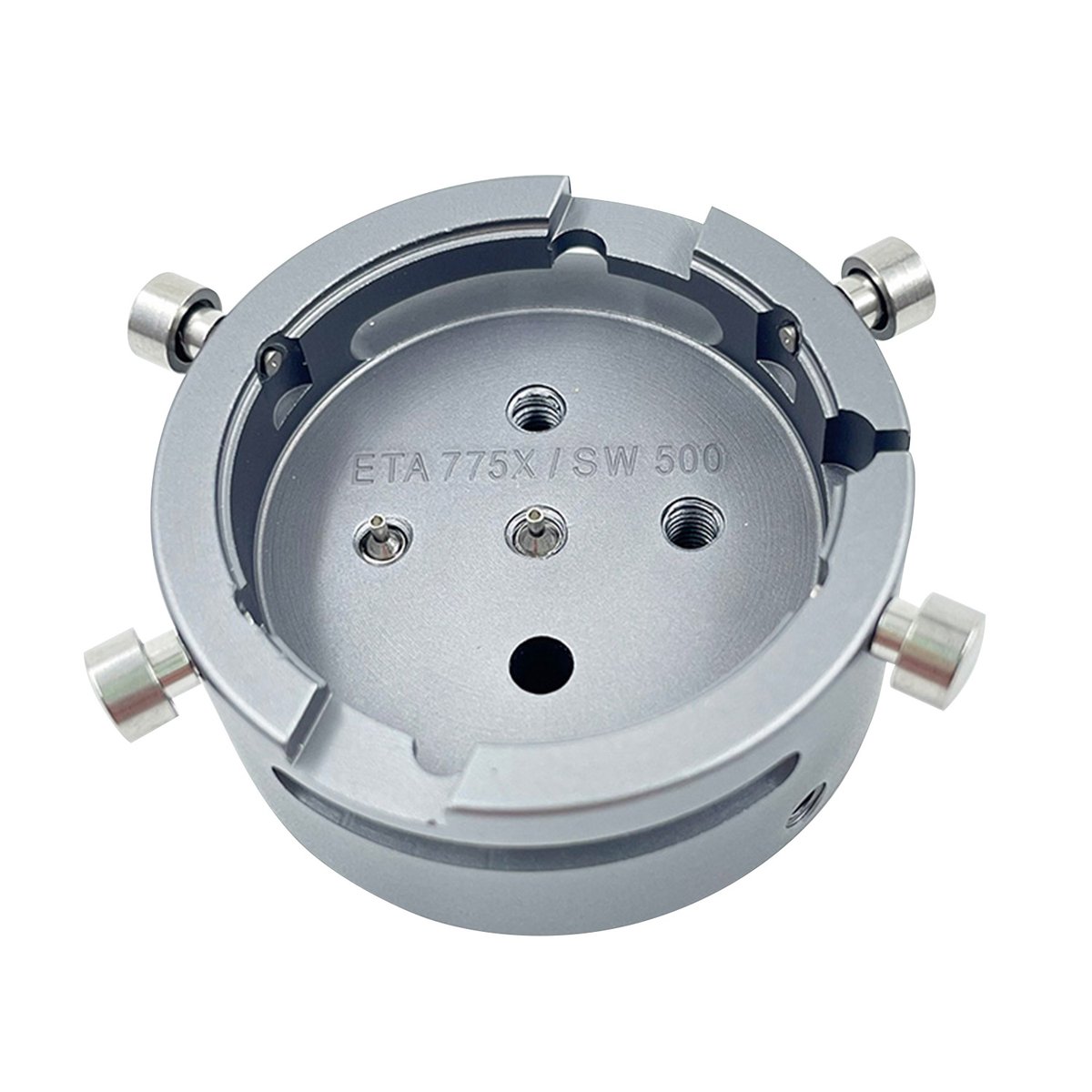 Horloge-uurwerkhouder voor ETA 7750 - SW500, van metaal, lichtgewicht ontwerp (ca. 50 g), met accessoires, horlogemakersgereedschap