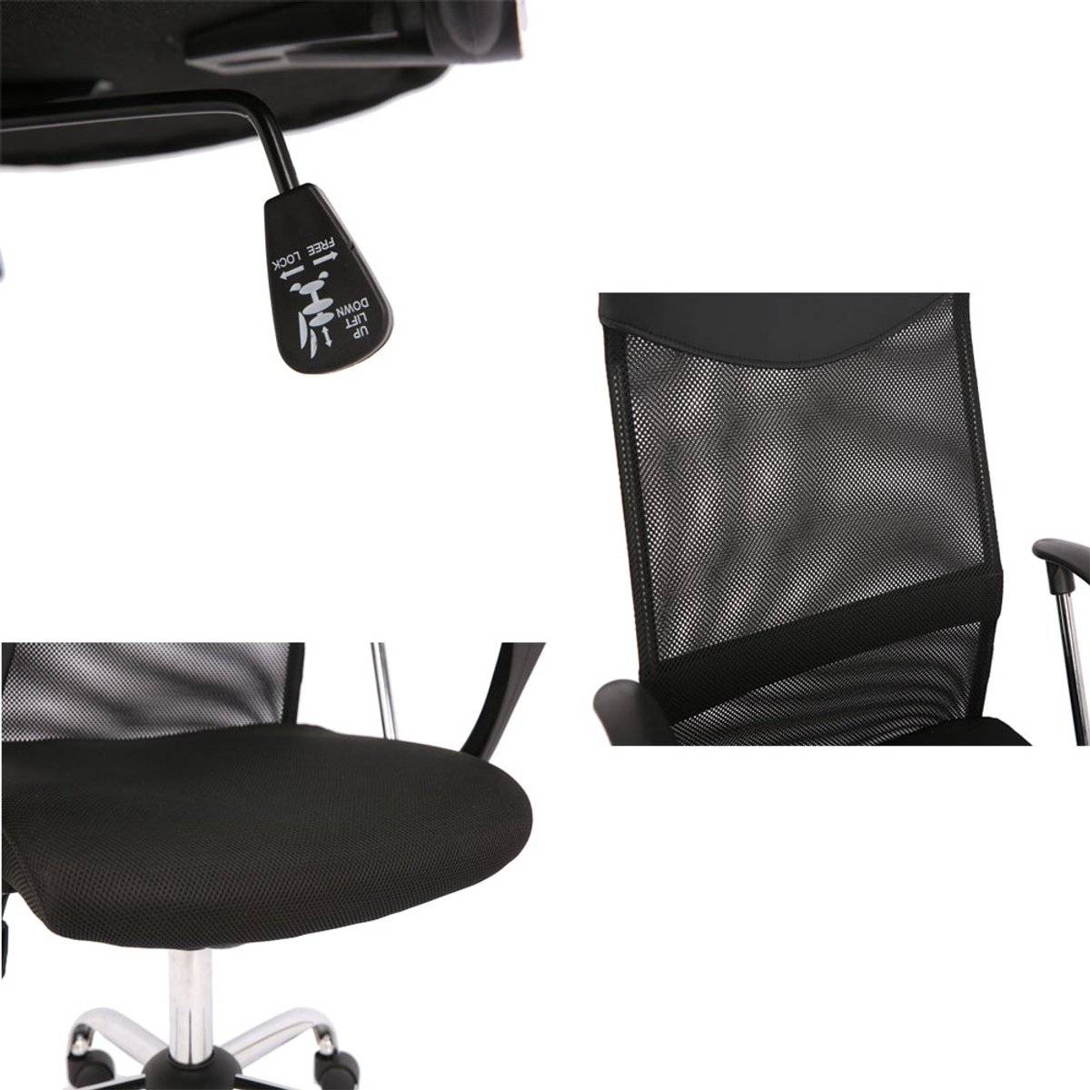 Ergonomische Gaming Stoel - Mesh, verstelbare rugleuning, tot 120 kg