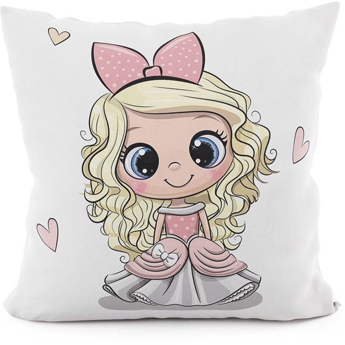 Decoratieve Kussenhoes 40x40cm Velours Meisje - Zacht & Veilig