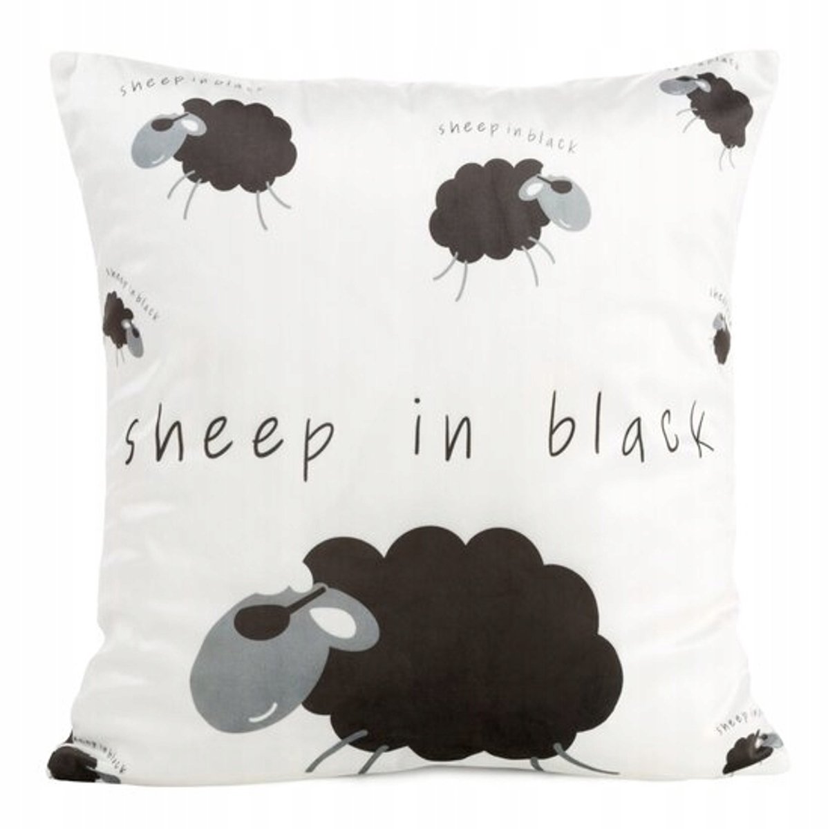 Decoratieve Kussensloop Kinderen 45x45cm - Zacht Velours met Lammetjes Design