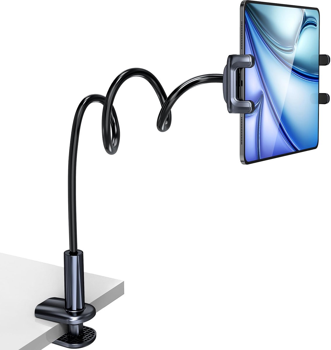 Unyqoos® Verstelbare flexibele tablethouder met lange arm voor bed en tafel