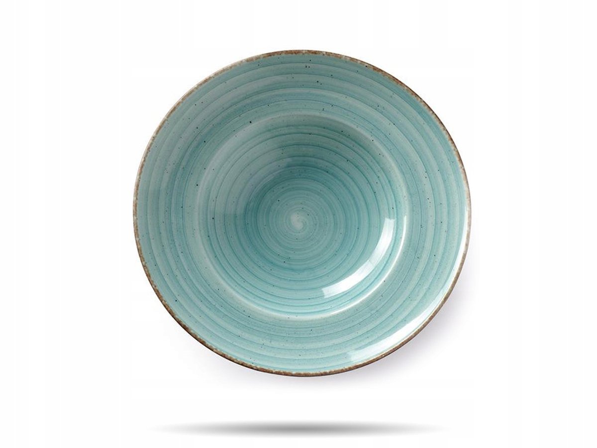 Fine Dine Earth Colors Pastabord Turquoise 30cm - Duurzaam Porselein