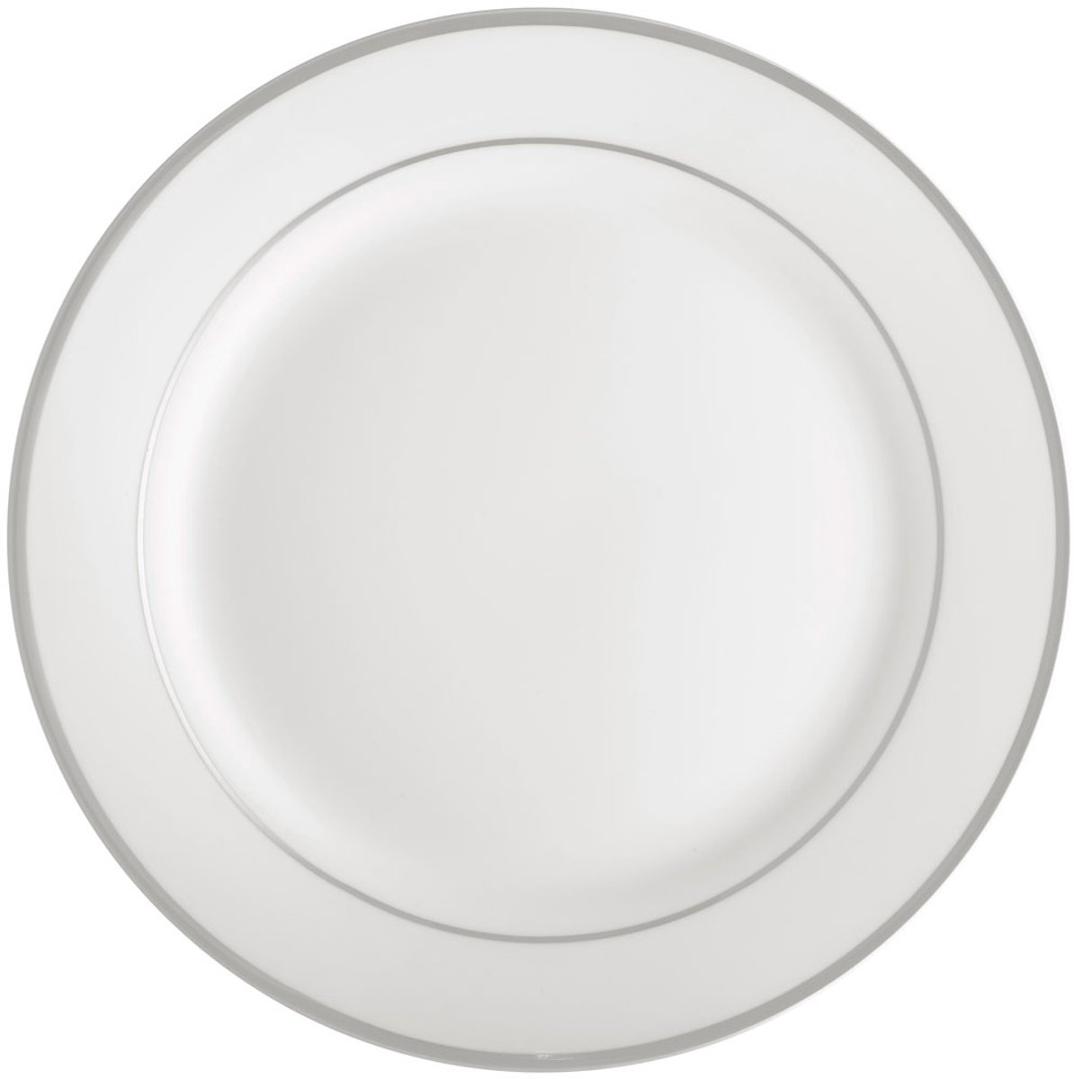 Ambition Aura Zilver plat dinerbord 27cm met zilveren rand