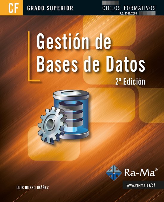 Gestión de bases de datos (2ª Edición) (GRADO SUPERIOR) - cover