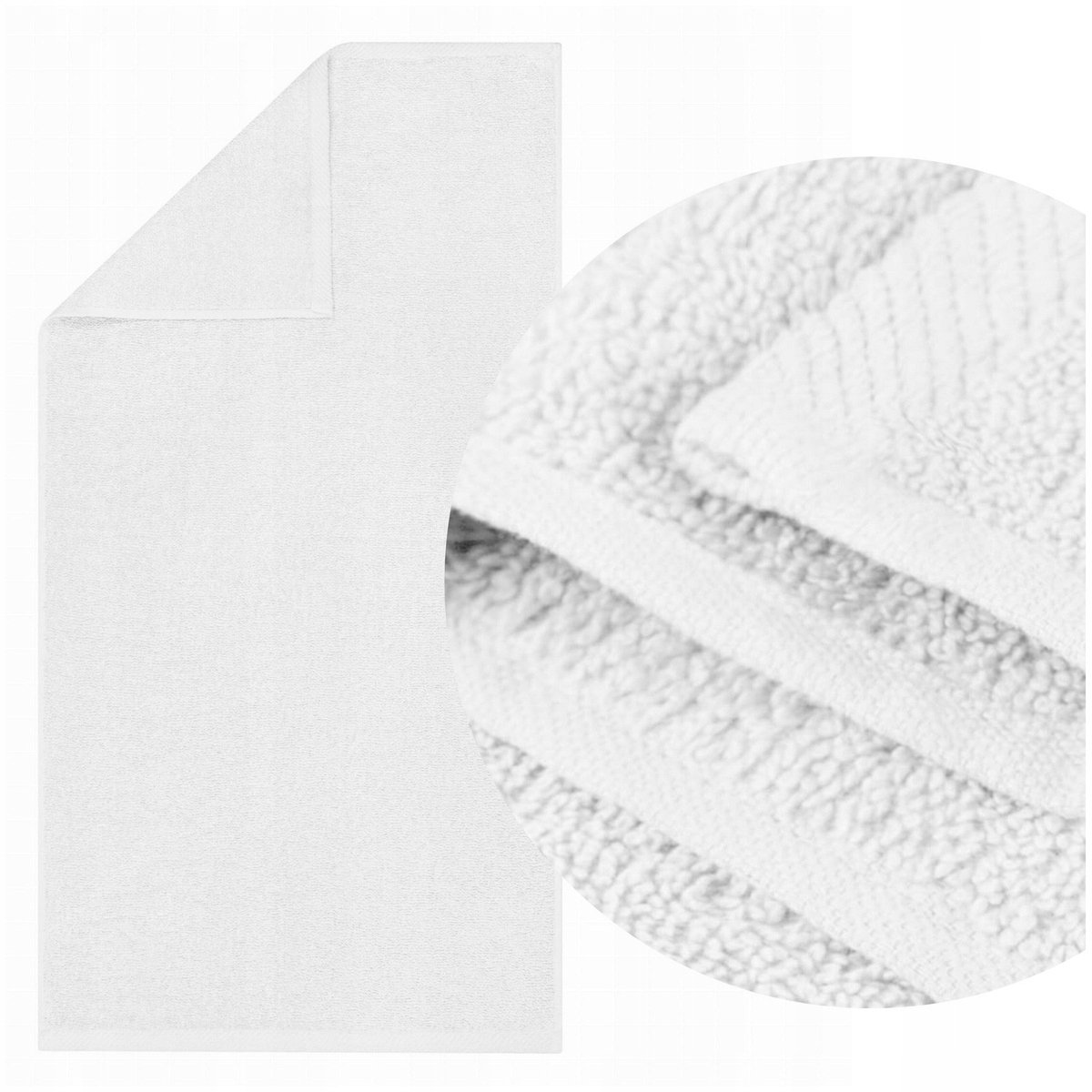 Luxe Katoenen Badhanddoek Bari 100x150cm 500g/m² Wit