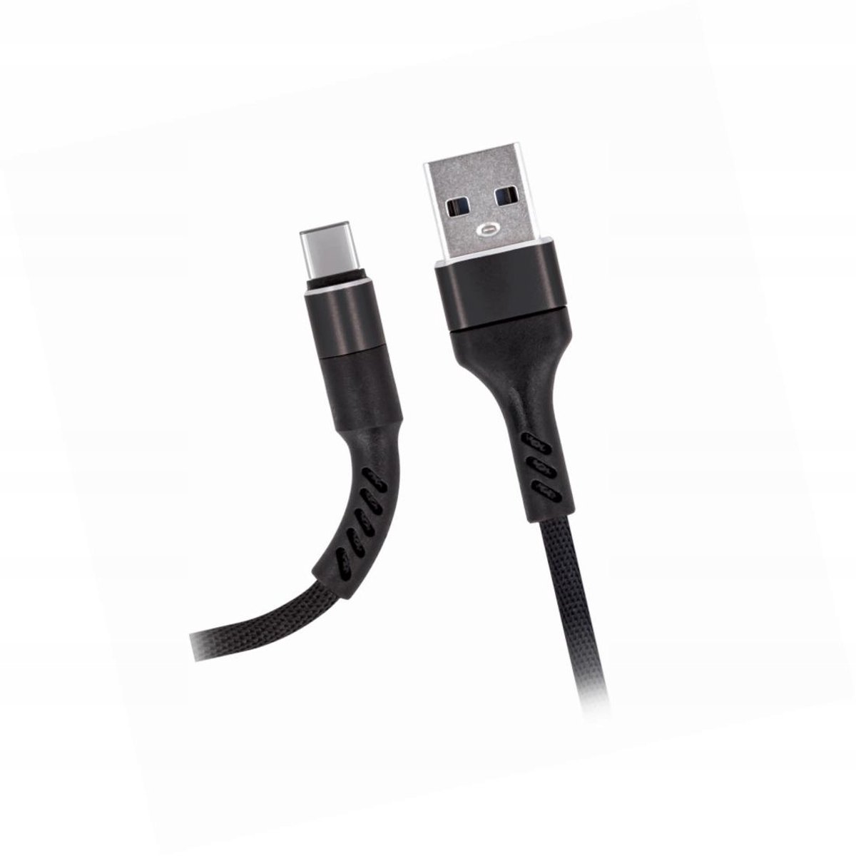 USB-C Kabel 1m Versterkt Nylon Wit voor Oppo Reno 6 Pro 5G