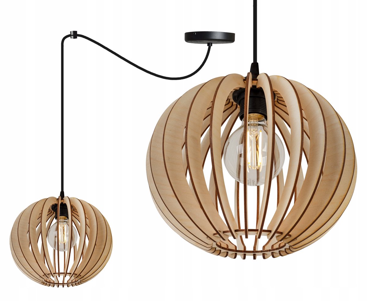Houten Hanglamp Spider Timber - Stijlvolle Verlichting voor Keuken
